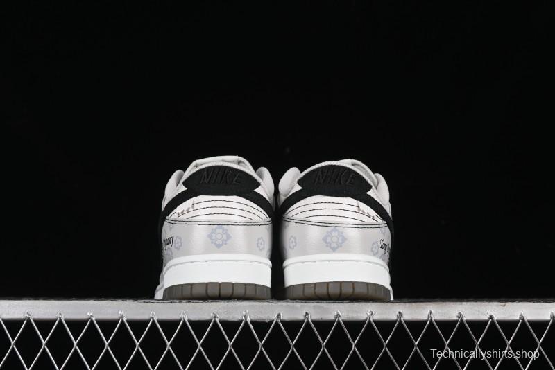 Nike Dunk Low Retro Casual Sneakers with Ancient Tang Print Design - FJ4188-001