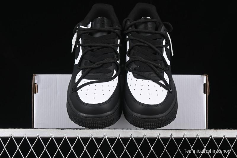 Nike Air Force 1 '07 Low Retro Street Spray White Peach Bubble Casual Sneakers - ZH0316-038