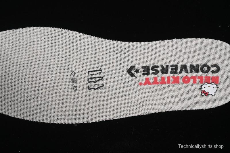 Converse One Star Hello Kitty Collaboration Low Top Casual Sneakers with Embroidered Bow - 362941C