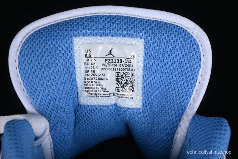 Nike Air Jordan 1 Low AJ1 Patent Blue Casual Sneakers - FZ2138-114