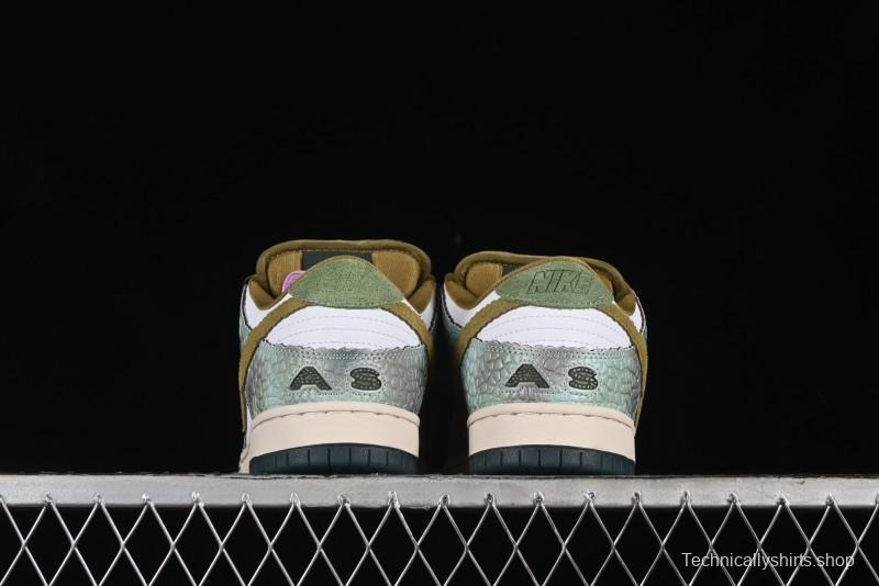 Nike Alexis Sablone x SB Dunk Low Reptile SB Low Top Casual Skate Shoes - HJ3386-300