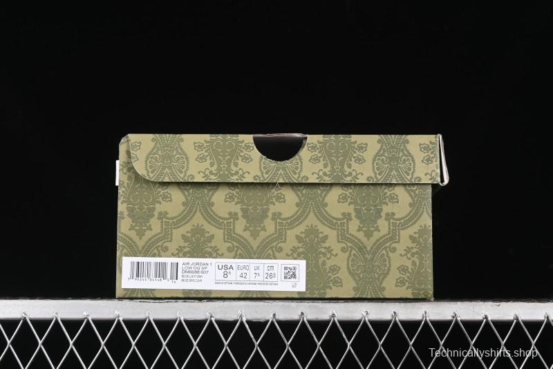 Nike Travis Scott x Fragment Design x Air Jordan 1 Low OG SP AJ1 Low Top Casual Sneakers - DM6688-607