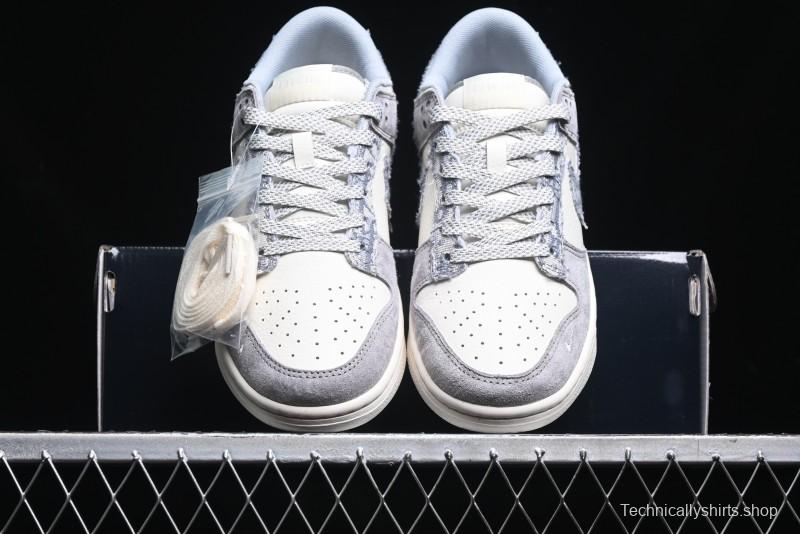 Nike SB Dunk Low Dior Stone Island Triple Collaboration Woven Grey Hook Anniversary High-End Custom Low-Top Casual Sneakers - DM6868-006