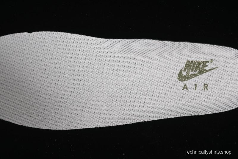 Nike Air Force 1 '07 Low Stussy Collaboration - Green Brown Low-Top Casual Sneakers - KK1988-038