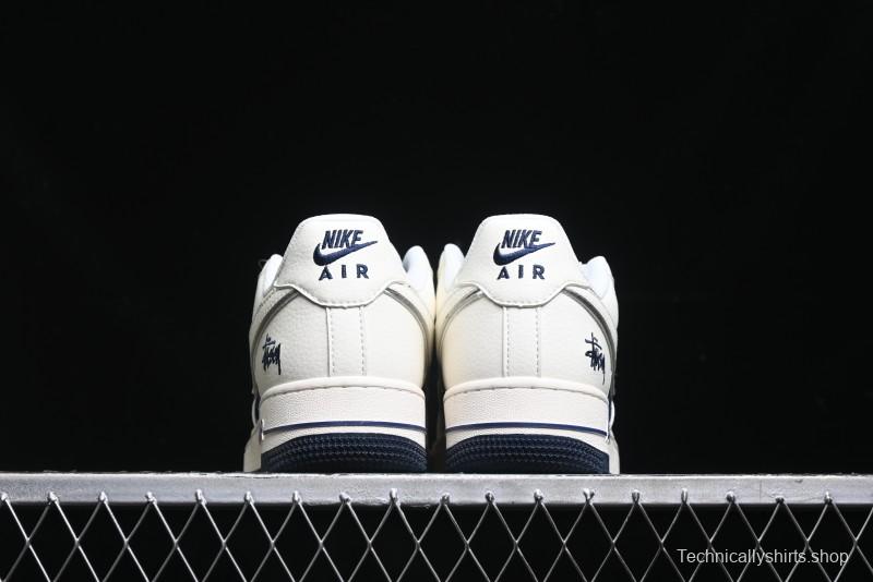 Nike Air Force 1 '07 Low Stussy Collaboration - White Black Sneakers - XZ6188-728