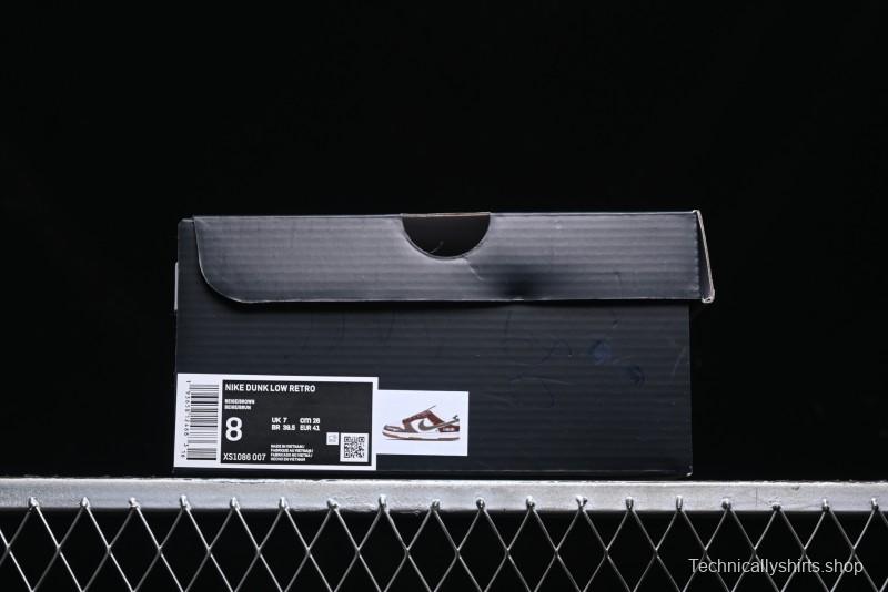 Nike SB Dunk Low Dior Collaboration - Chestnut Anniversary High-End Custom Low-Top Casual Sneakers - XS1086-007