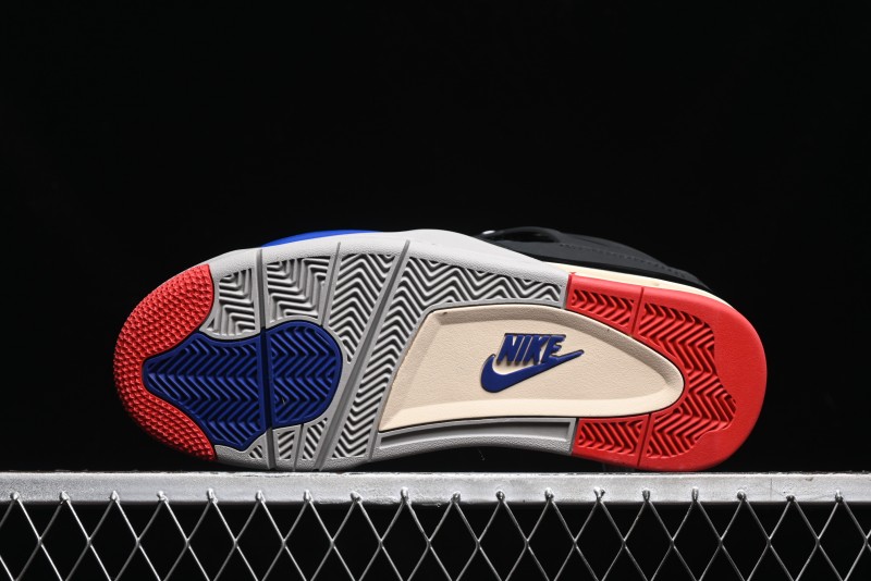 Nike Air Jordan 4 Retro Sneakers in Black, Blue and Neutral Grey - FV5029-003