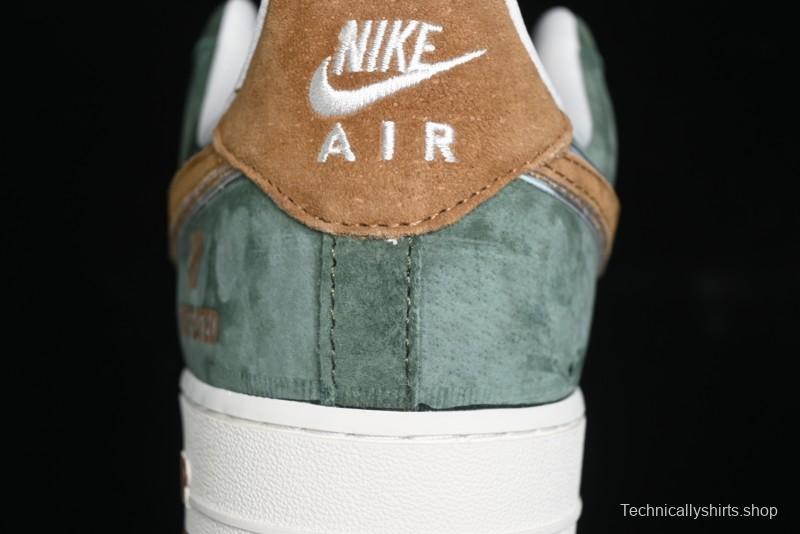 Nike Air Force 1 '07 Low UN Collaboration - Moss Green Low-Top Casual Sneakers - KK1988-022