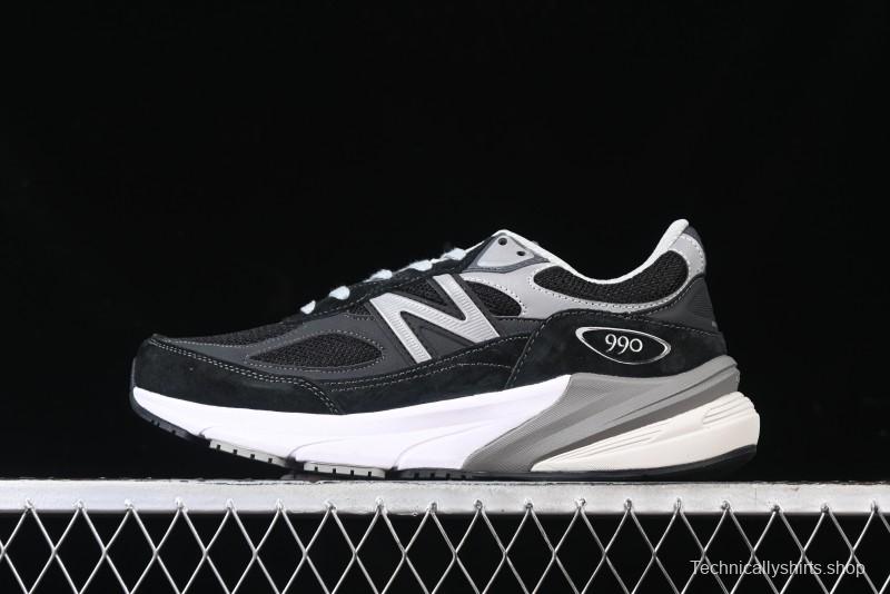 New Balance 990 Series Premium Retro Running Shoes with Carbon Fiber Midsole - M990BK6
