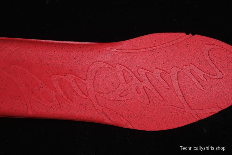 Christian Louboutin Funnyto Flat French Luxury Brand Low-Top Sneakers in Purple Color Block - X.D4