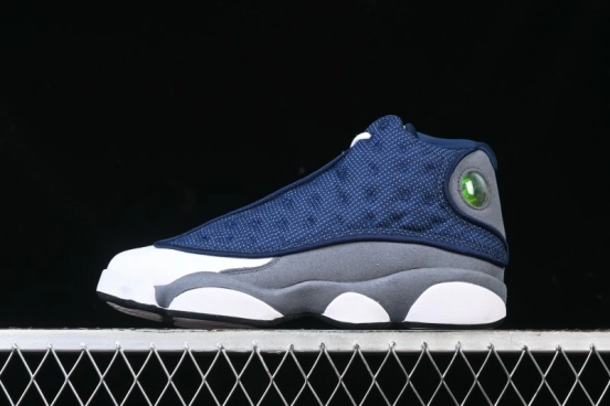 Nike Air Jordan 13 Retro Basketball Shoes with Original 3D Holographic Cat Eye and Carbon Fiber - 414571-404