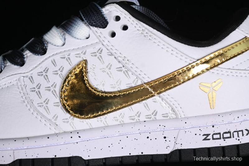 Nike SB Dunk Low Kobe Series - White Gold Anniversary High-End Custom Low-Top Casual Sneakers - FC1688-193