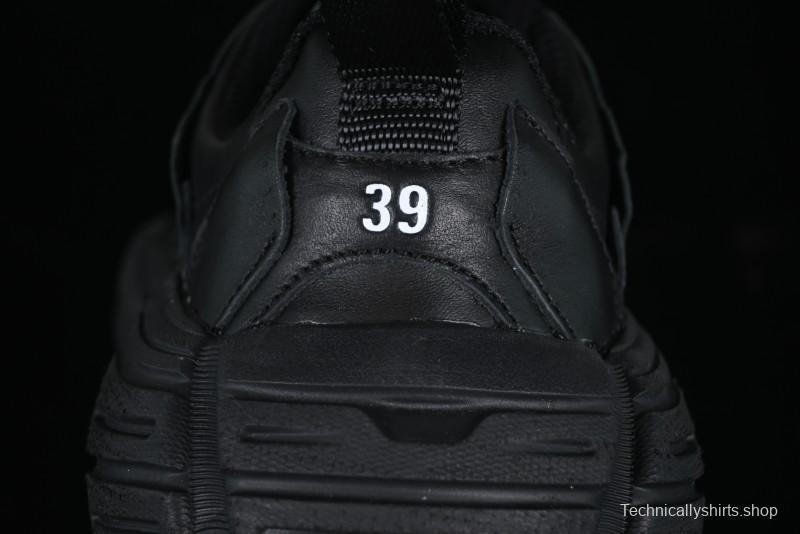 Balenciaga Monday Leather Round Toe Lace-Up Low-Top Casual Shoes - WDTSC1000