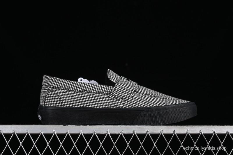 Vans Demons Style 53 Black White Retro Houndstooth Loafers - VN000CQPYER
