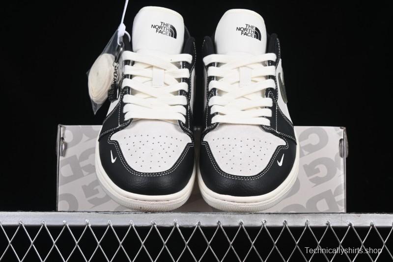 Nike Air Jordan 1 Low AJ1 The North Face Collaboration Dark Camouflage Custom High-End Retro Basketball Shoes - DM9188-013