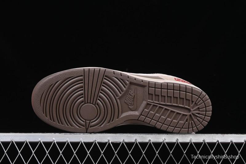 Nike SB Dunk Low Supreme Year of the Snake Limited Edition Anniversary Custom Casual Skate Shoes - AG3702-851