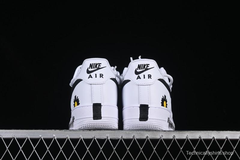 Nike Air Force 1'07 Low Custom 2D Daisy Graffiti Hand-Painted Casual Sneakers - CK0316-060
