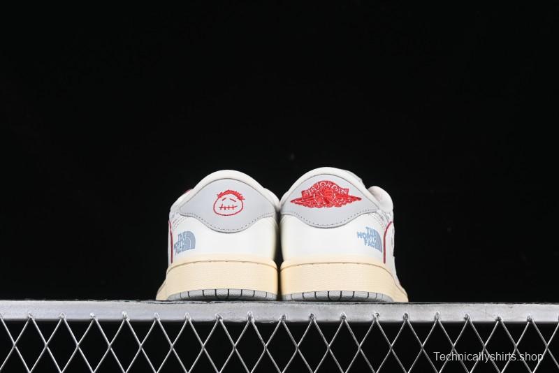 Nike Travis Scott x Fragment Design x Air Jordan 1 Low OG SP AJ1 Low Top Casual Sneakers - AG3702-808