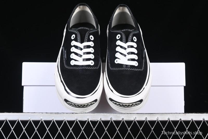 Kamiya Vulcanize Sneaker 23AW High-End Line Mihara Yasuhiro Dissolve Black White Suede Casual Low-Top Canvas Shoes - M.C3