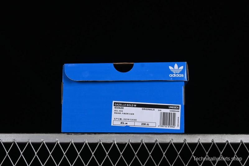 Adidas Originals Gazelle Bold IE0420 Low-Top Slip-Resistant Wear-Resistant Casual Sneakers - IE0420
