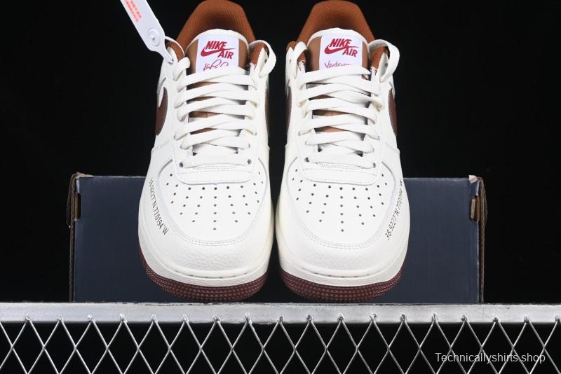Nike Air Force 1 '07 Low Casual Sneakers with Full-Length Air Cushion - HQ7027-100