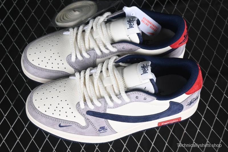 Nike Travis Scott x Fragment Design x Air Jordan 1 Low OG SP AJ1 Retro Sneakers - SJ2068-141