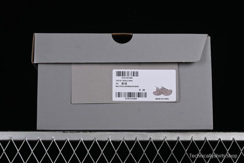 Balenciaga Phantom Sneaker Champagne Gold Full Diamond Trend Running Shoes - W3XL59645