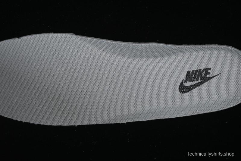 Nike Air Force 1 '07 Low Stussy Collaboration Silver Trim Black Swoosh Low-Top Casual Sneakers - XZ6188-912