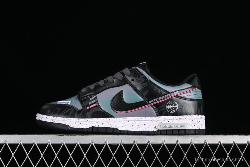 Nike Dunk Low Panda Prank Universe Exploration - Black Purple SB Strap Low Top Casual Skate Shoes - DV0831-002