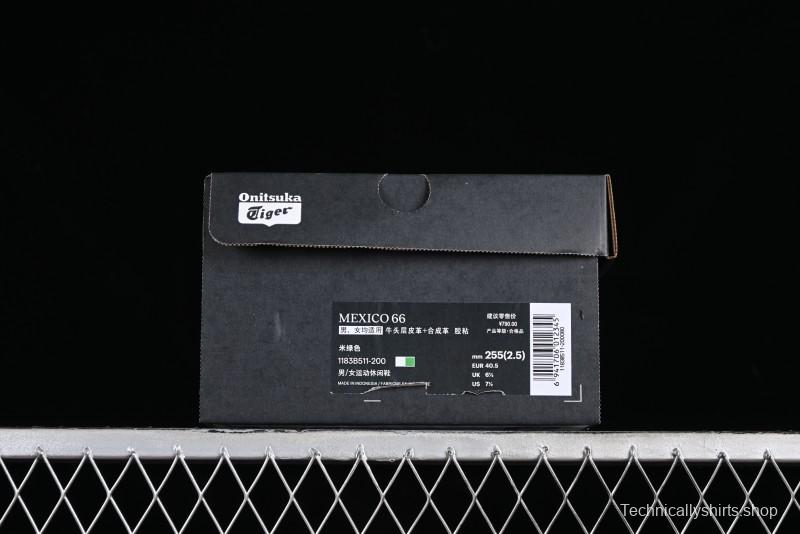 Onitsuka Tiger Mexico 66 Low-Top Leather Sneakers for Casual Running - 1183B511-200