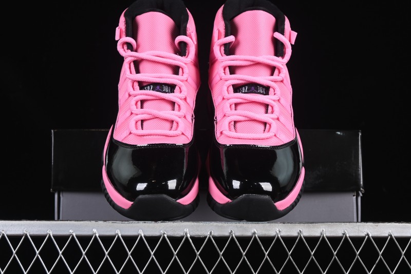 Nike Air Jordan 11 Retro High Top Basketball Shoes in Black Pink - CT8012-500