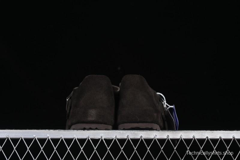 Birkenstock London BS Unisex Slip-On Casual Shoes with Soft Suede Leather and Lambswool Insole - BS