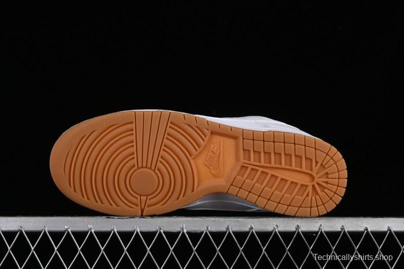 Nike SB Dunk Low Casual Skate Shoes with White and Gum Sole - 311369-100