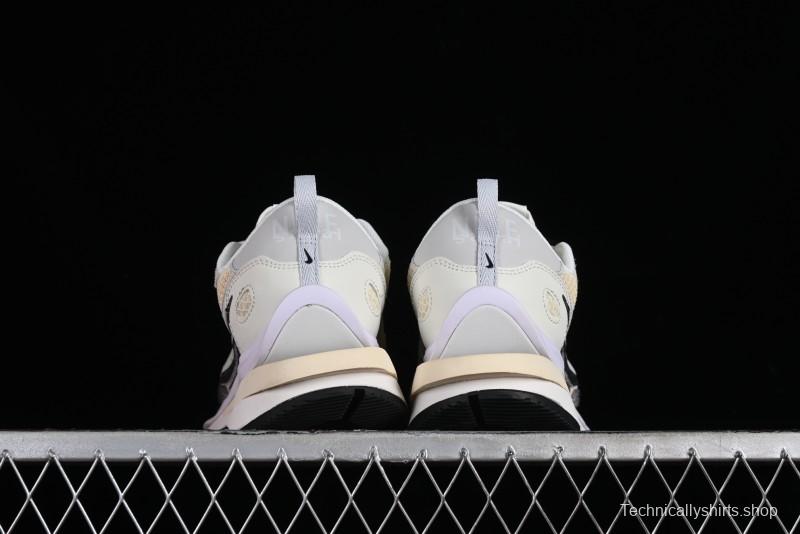 Nike Sacai VaporWaffle 3.0 Deconstructed Sneakers with Overlapping Swoosh and Dual Tongue - CV1363-101