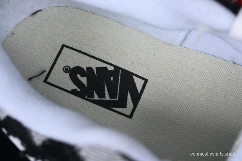 Vans Knu Skool Checkerboard Washed Denim Low-Top Casual Skate Shoes - VN000CS0239