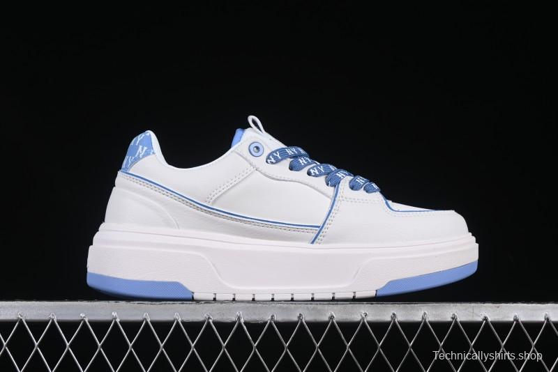 New York Yankees MLB Chunky Liner Denim Monogram Lightweight Elevated Platform Casual Sneakers - 3ASXD025N50BLS