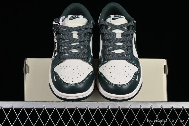 Nike SB Dunk Low Stussy Collaboration - Navy Starry Sky Anniversary Custom Low-Top Casual Skate Shoes - BB9898-003