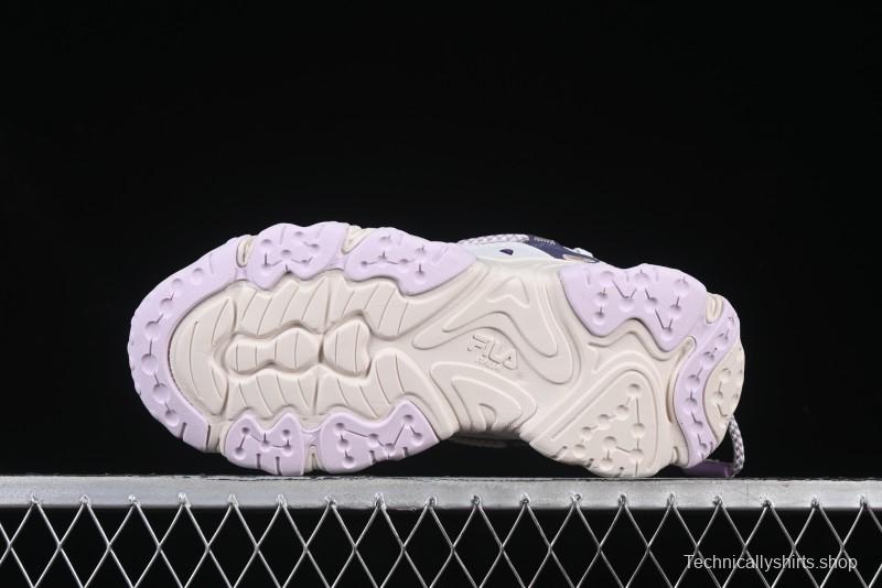 Fila Fusion Retro Mars Running Shoes with Lace-Up Design and Cushioned Sole - F12W432101FGO