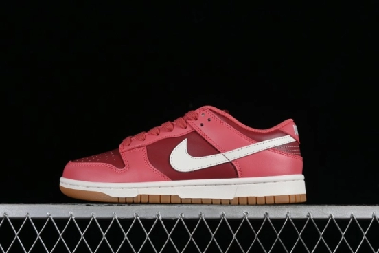 Nike Dunk Low SB Casual Sneakers in Strawberry Bear Colorway - DD1503-603