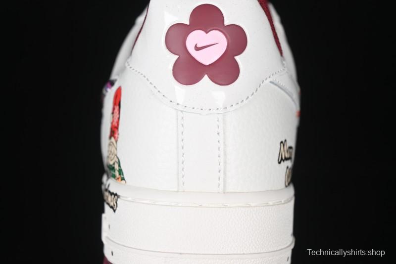 Nike Air Force 1 '07 Low "Grandma Christmas" Limited Edition Custom Casual Sneakers - FZ5068-616