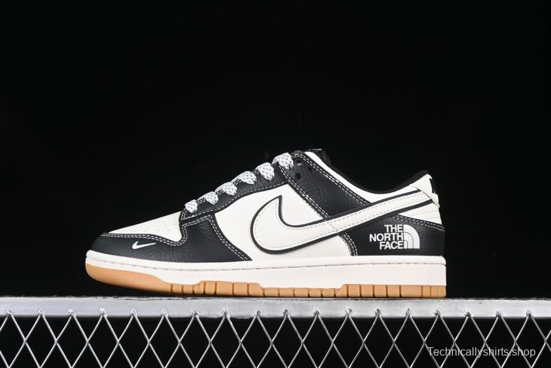 Nike SB Dunk Low The North Face Collaboration Beige Black Gum Anniversary Custom Low-Top Casual Skate Shoes - XX3168-119