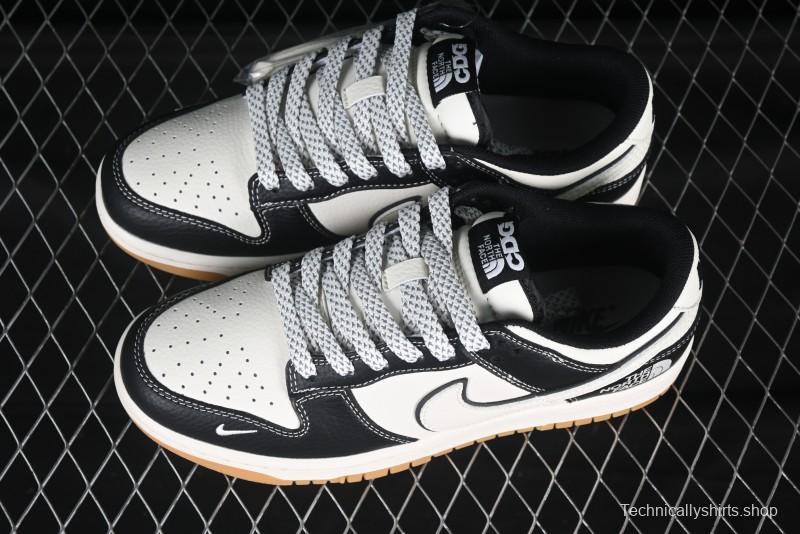 Nike SB Dunk Low The North Face Collaboration Beige Black Gum Anniversary Custom Low-Top Casual Skate Shoes - XX3168-119