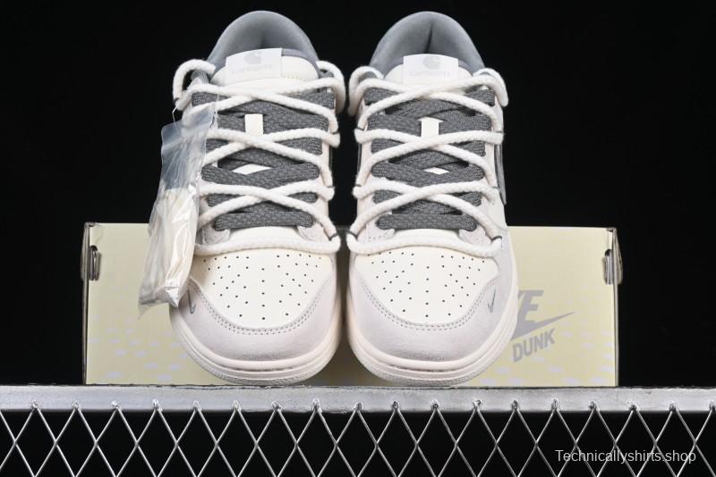 Nike SB Dunk Low Carhartt x Supreme Collaboration Anniversary Edition Customized Low-Top Casual Skate Shoes - YX5066-239