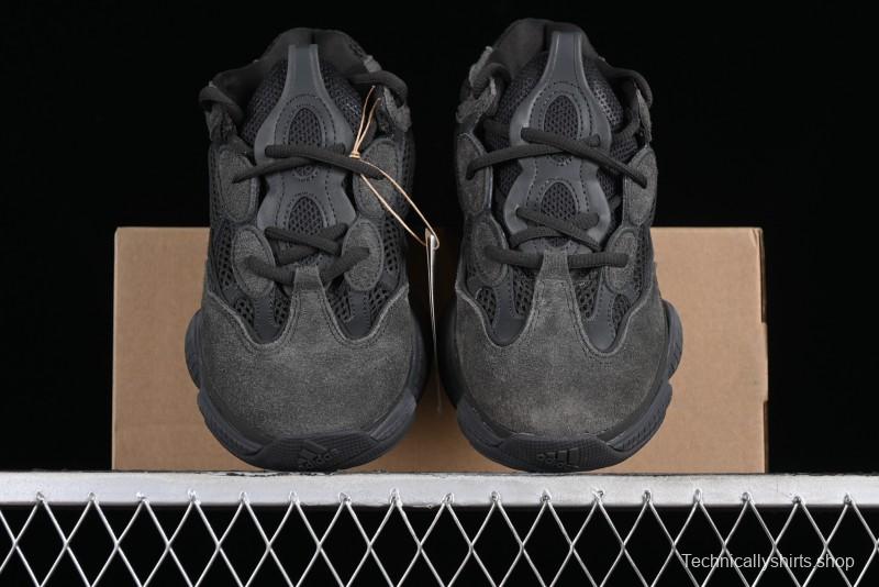 Adidas Yeezy 500 Black Casual Running Shoes - F36640