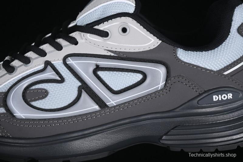 Dior B30 Sneakers with Reflective CD30 Logo and Lightweight Rubber Sole - CD30
