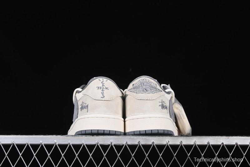 Nike Travis Scott x Fragment Design x Air Jordan 1 Low OG SP AJ1 Stussy Collaboration - DM9288-004