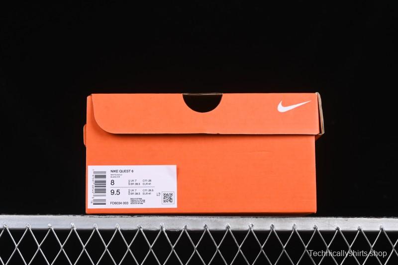 Nike Quest 6 Extreme Series Cushioned Lightweight Running Shoes - FD6034-003