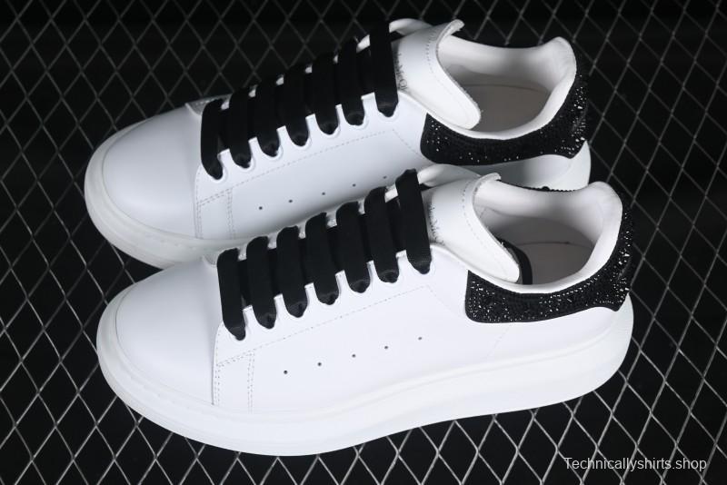 Alexander McQueen Oversized Sneakers with Black Suede Heel Detail - D.E5