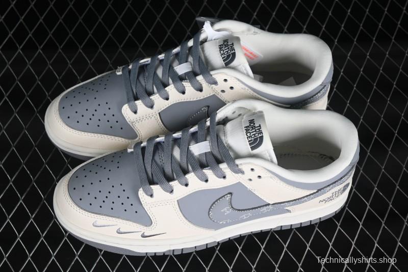 Nike SB Dunk Low The North Face Collaboration Anniversary High-End Custom Low-Top Casual Skate Shoes - KK1333-018