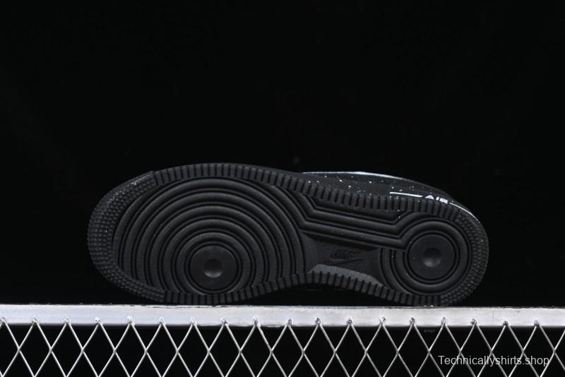 Nike Air Force 1 '07 Low Casual Sneakers with Black Splatter Design - ZH0316-046